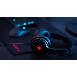 Cherry HC 2.2 Gaming-Headset Kabelgebundene USB-Kopfhörer mit Ersatz-Ohrpolster - Schwarz