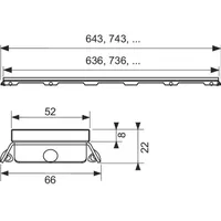 TECE 600794, TECEdrainline Glasabdeckung,