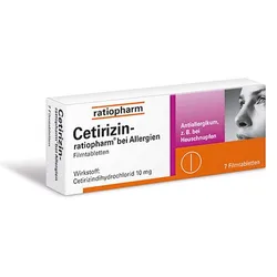 Cetirizin ratiopharm bei Allergien 7 St