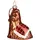 Brubaker Hund mit Tartan Decke und Weihnachtsmütze Rot Grün - Handbemalte Weihnachtskugel Yorkshire Terrier aus Glas - Mundgeblasener Christbaumschmuck Figuren Lustig Deko Anhänger Baumkugel - 9,4 cm
