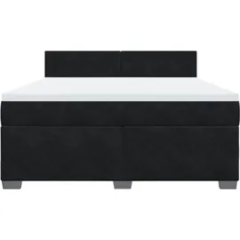 vidaXL Boxspringbett 180 x 200 cm Schwarz