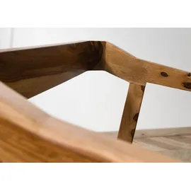 MASSIVMOEBEL24.DE Esszimmerstuhl Sheesham braun lackiert