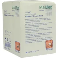 Maimed Vlieskompressen 7,5x7,5 unsteril