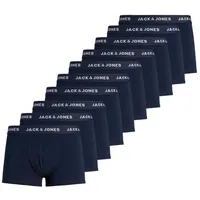 JACK & JONES Solid Boxershorts 10 Einheiten Navy Blazer / Detail Navy Blazer L