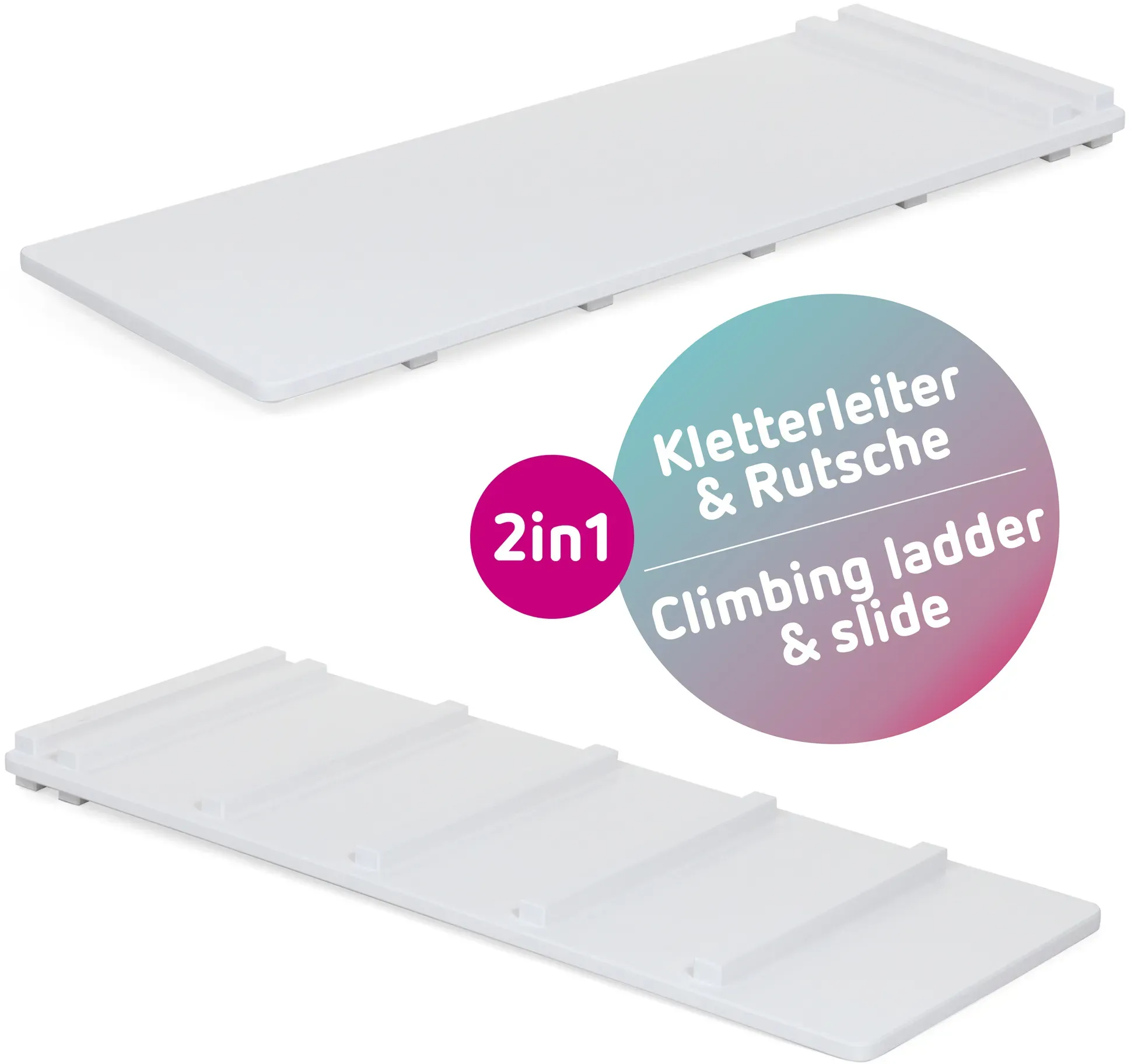 Kletterleiter und Rutsche (LBH 105x42x5.80 cm) - LBH 105x42x5.80 cm