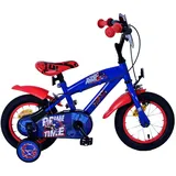 Volare Kinderfahrrad Sonic für Jungen 12 Zoll Kinderrad in Blau Rot Fahrrad