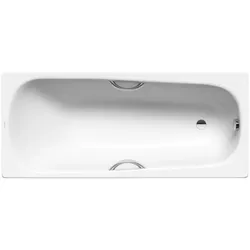 Kaldewei Saniform Plus Rechteck-Badewanne##1400 x 700 x 400 mm Plus (ohne Griffbohrung) weiß alpin Ohne ohne Perl-Effekt 111500010001