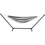 GOLD&CHROME UNIQUE DESIGN Hängemattengestell Hängematte Outdoor Hängematte mit Gestell - Hängematte 2 Personen schwarz