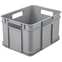 KEEEPER Aufbewahrungsbox Euro-Box M 35 x 27 x 22 cm 1-tlg. grau