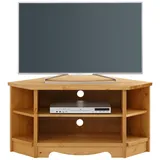 Home Affaire Lowboard HOME AFFAIRE "Trinidad, TV-Schrank, Eck-TV -Schrank", beige (natur geölt), B:105cm H:51cm T:64cm, Sideboards, Lowboard, Kommode, Breite 105 cm, FSC zertifiziertes Massivholz