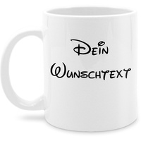 Tasse Tassen 325ml - Aufdruck selbst gestalten - Wunschtext - 325 ml - Weiß - personalisierte+tassen+mit+namen custom mug personalisierte name glühweintassen für kollegin paartassen 4 zeilen