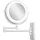 Gillian Jones Double-sided Wall mirror with LED light White