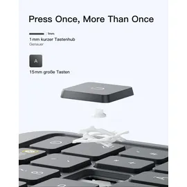 Inateck KB403-10 für iPad Grau