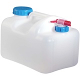 Petri 15 Liter Wasserkanister Multikanister mit Hahn und Deckel | Lebensmittelecht BPA frei | Gastronomie Gewerbe Camping Wohnwagen | Robuste Qualität aus DE (15 Liter)