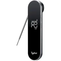 typhur Grillthermometer 25 cm schwarz wasserdicht