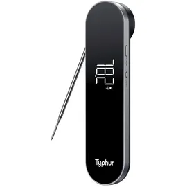 typhur Grillthermometer 25 cm schwarz wasserdicht