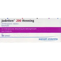 Jodetten 200 Henning 200 Mikrogramm 100 St Tabletten