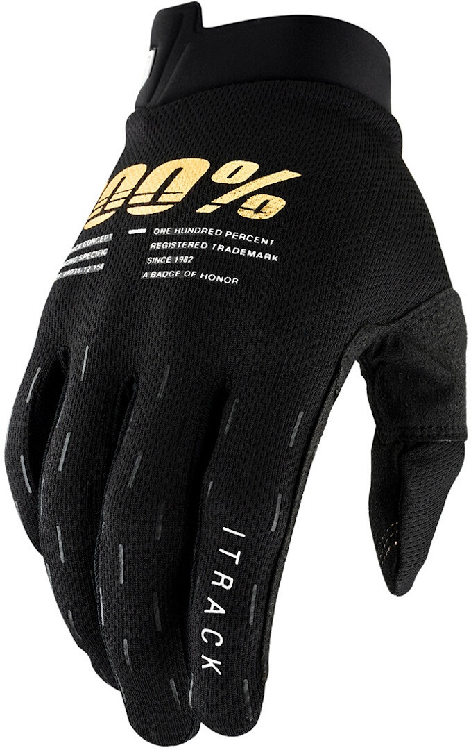 100% iTrack Fiets handschoenen, zwart, 2XL