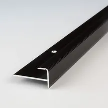 PROVISTON | Einschubprofil | Aluminium eloxiert | Bronze Dunkel | Breite 10 mm | Höhe 8.5 mm | Länge 1000 mm | Gebohrt | Abschlussprofil | Einfassprofil | Abschlussleiste | Bodenprofil | 1 Stück