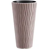 Pflanzkübel PROSPERPLAST "Sandy Slim", braun (mocca), H:70,8cm Ø:39cm, Kunststoff, Pflanzgefäße, Pflanzkübel, ØxH: 39x70,8 cm