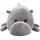 vidaXL Hippo Kuscheltier Plüsch Grau - Grau