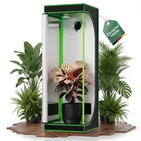 Kingpower Grow Zelt für Pflanzen Zuchtzelt Gewächshaus Box Zuchtschrank Garten Anzucht Gemüse Kräuter Grow Schrank Indoor Blumen klein Tomaten Hydro Green, Größe:60 x 60 x 180 cm (04)