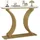 Costway Konsolentisch Gold 30x80x100 cm Weiß