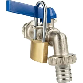 tecuro Kugelauslaufventil 3/4 Messing goldfarben