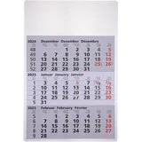 GUESS GÜSS 3-Monatswandkalender Metall, 12 Monatsblätter, Verbundplatte 2mm, 320 x 480 mm