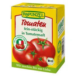 Rapunzel Tomaten fein-stückig in Tomatensaft im Tetra Pak bio 500g