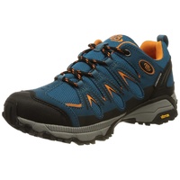 Brütting Expedition Cross-Laufschuh, Petrol schwarz orange, 44