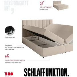 bromarkt Denver 140 x 200 cm H3 Beige