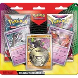 Pokémon Pokémon-Sammelkartenspiel: Aufgewerteter 2er-Pack-Blister (3 holografische Promokarten & 2 Boosterpacks)