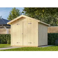 Palmako Gerätehaus Nils 233 x 239 cm Lackiert Dunkelgrau