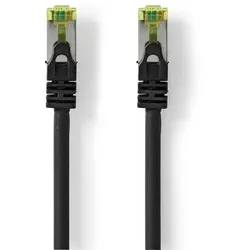 Nedis CAT7-Netzwerkkabel - S/FTP - RJ45 Stecker - RJ45 Stecker - 2.00 m - Snagless - Rund - LSZH - Schwarz - Label
