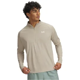 Under Armour Tech Textured 1/2-Zip Trainingsshirt Herren 299 city khaki/khaki base/white M