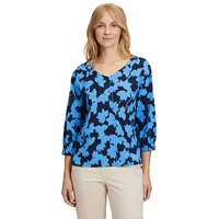 Betty & Co Schlupfbluse mit Print in Dunkelblau/Blau |