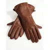 Lederhandschuhe HEINE, Damen, Gr. 8, braun (cognac), Handschuhe Handschuh