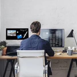 Relaxdays Magnettafel, beschreibbar, inkl. 3 Magnete & Stift, abwischbar, rahmenlos, Magnetboard Glas, schwarz