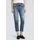 Herrlicher 5-Pocket-Jeans "Breezy Straight Denim", Damen, Gr. 27, Länge 32, blau (happy blau), Denim/Jeans, Obermaterial: 99% Baumwolle, 1% Elasthan, straight fit 7/8-Länge, Jeans 5-Pocket-Jeans, Cropped