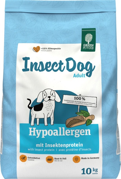 Trockenfutter Hund Hypoallergen mit Insektenprotein, Insect Dog, Adult