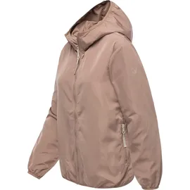 Ragwear Damen extraleichte Übergangsjacke Sommerjacke kurz mit Kapuze Vinzie C YOUMODO Mauve Gr. XS - XS