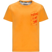 Jack Wolfskin Unisex Kinder Villi T-Shirt, orange pop, 104 cm