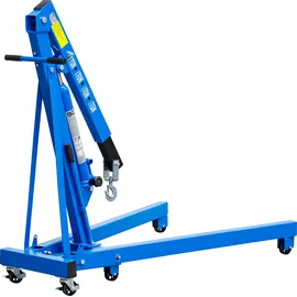 BGS Werkstattkran 1000 kg Stahl grau fahrbar