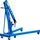BGS Werkstattkran 1000 kg Stahl grau fahrbar