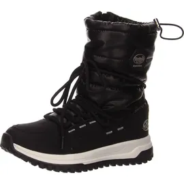 Dockers by Gerli Damen Combat Boots, Frauen Stiefeletten,wasserabweisend,warm gefüttert,schnürstiefel,Winterstiefel,schwarz,36 EU - 36
