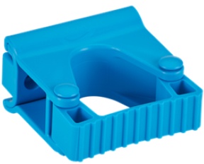 Vikan Griffbandmodul, Hygienische Wandhalterung für ein Gerät, Farbe: Blau
