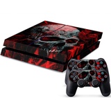 DOTBUY PS4 Skin Aufkleber Sticker Design Folie schützende Haut Schale für Sony Playstation 4 Konsole und 2 Dualshock Controller (Vampire Skull)