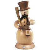 Müller Mueller Räuchermann Schneemann, 23 cm hoch, original Erzgebirge Seiffen