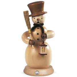 Müller Mueller Räuchermann Schneemann, 23 cm hoch, original Erzgebirge Seiffen